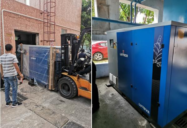 現(xiàn)使用2臺柳泰克75kw一級能效變頻空壓機