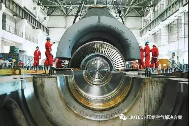柳泰克螺桿式空氣壓縮機在內蒙古某超大型熱電廠應用